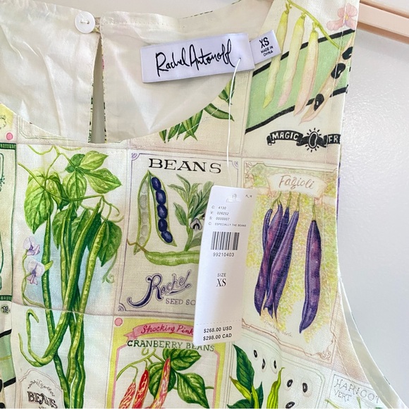 Rachel Antonoff Lola Linen Blend Sleeveless Mini Dress Anthropologie Beans - Picture 5 of 6